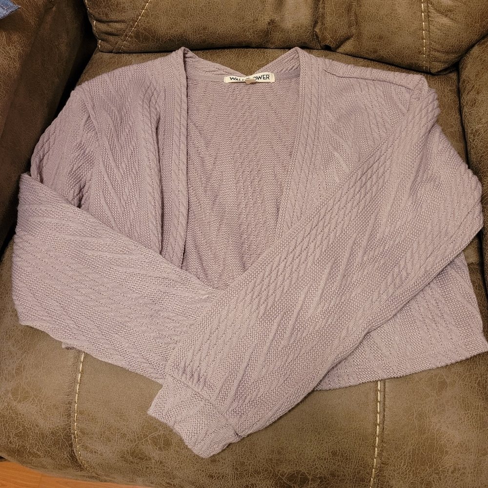 Wallflower Light Purple Women's Cardigan